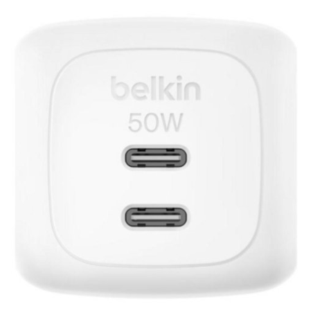 Adaptateur Secteur 2 Ports / Câble USB-C / USB-C 50W 1m BELKIN - WCH019KQ1MWH-B6 — Belkin · Smarty Paris 18e